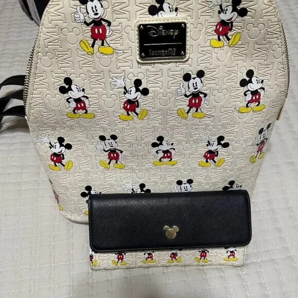 Loungefly Disney Mickey Mouse backpack and wallet - Picture 5 of 6